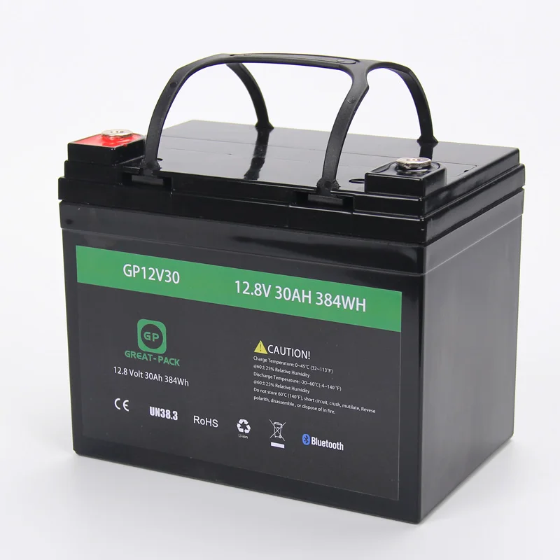 2022 Отличная упаковка глубокий цикл IP65 водонепроницаемая 12 В 30 Ач 50 lifepo4