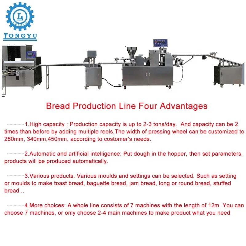 Commercial Stuffed Bread Making Machine Production Line  Automatic Bread Making Machine