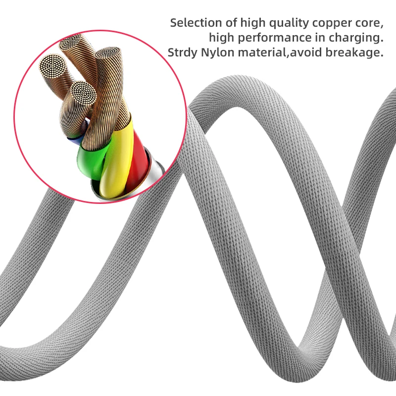 Lovely Style Bulldog Dog Design Type C 3 in 1 Charging Cable Original Usb Cable Charger 3in1 USb Cable