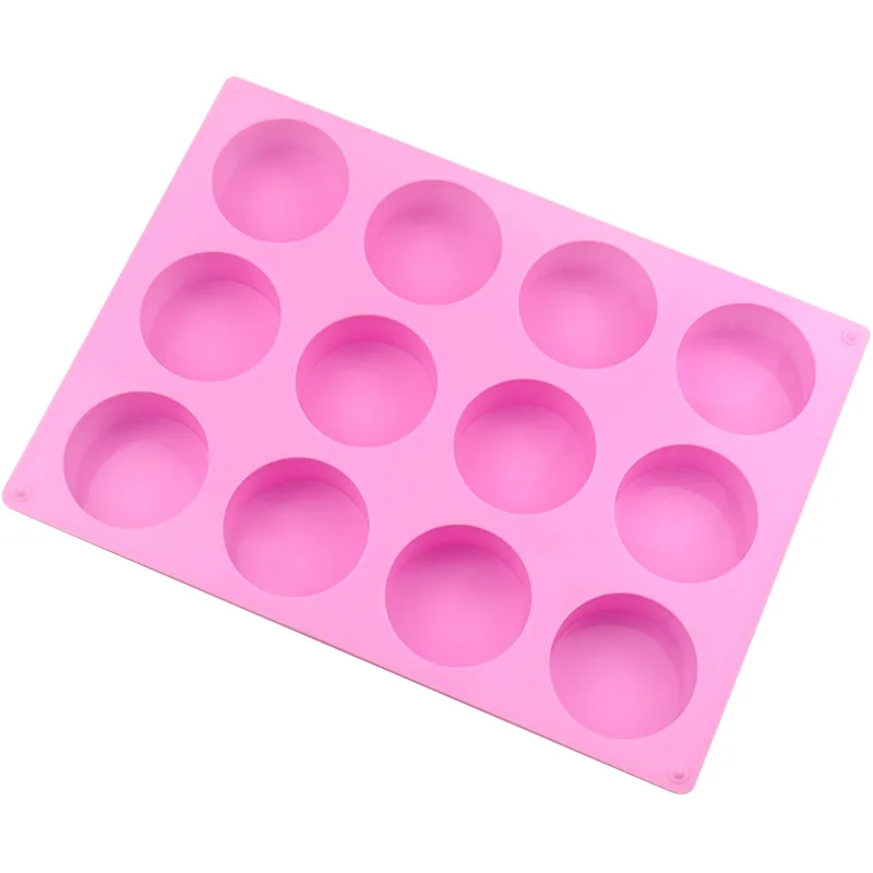 12 Cavity Cylinder Silicone Mold/round Soap Mold/handmade Shower