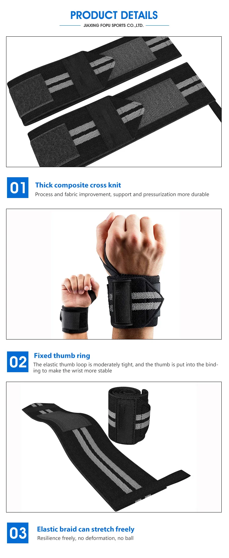 Sport Wrist Support Protection Manufacturer Wrist Band Support Brace