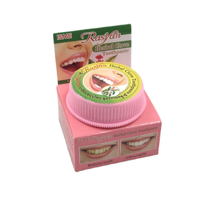 Toothpowder Toothpaste Teeth Remove Smoke Tea Black and Yellow Stains Fres h Breath 25g Thailand Toothpowder