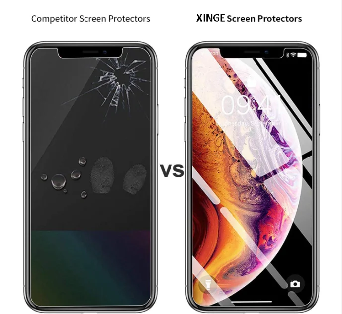 Для iPhone 13 12 11 Pro Max Mini SE X Xs Xr 8 7 6s 6 plus Защитная Пленка премиум-класса для мобильного телефона из закаленного