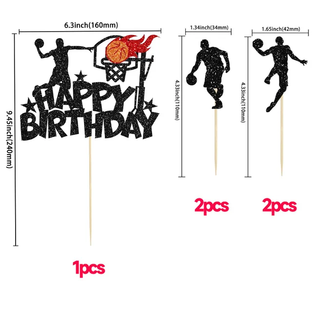 Basketball player sports theme topper cake Basketball cake decoration accessories for Party  birthday cake toppers