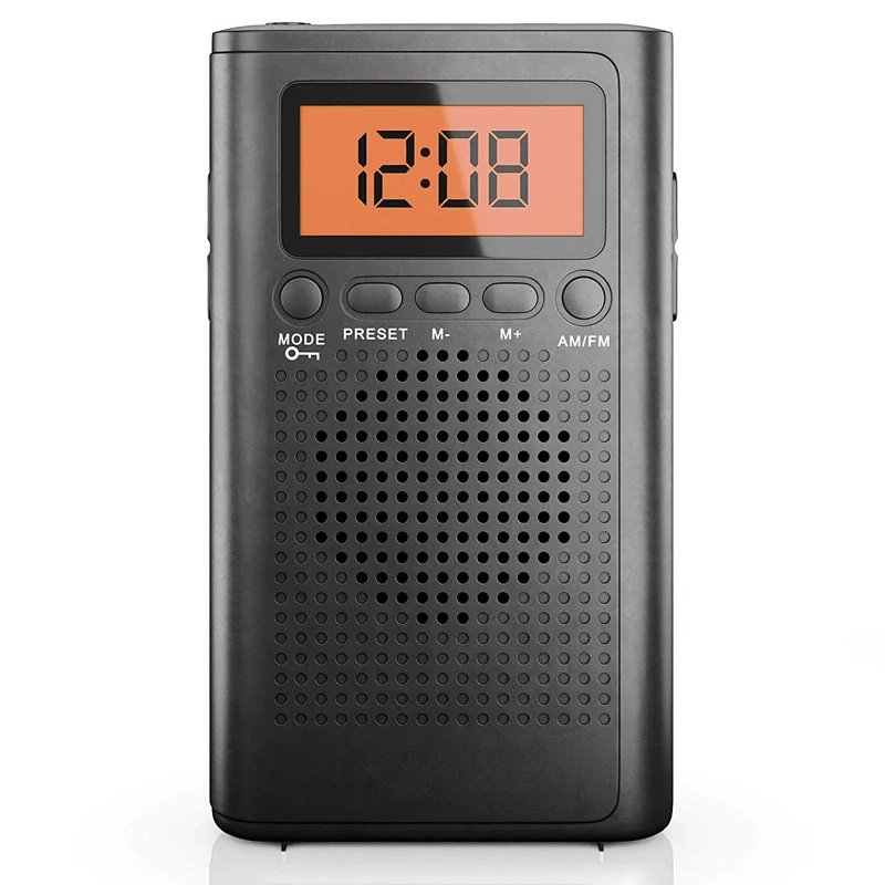 High Quality DC and Battery Power Supply Stereo AM FM Radio With LCD Display for Gift Cheap