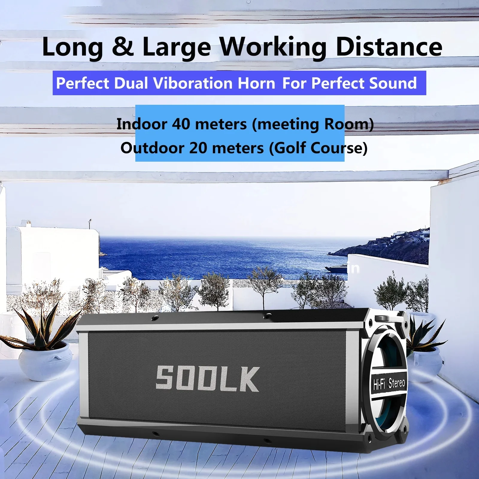Sodlk T200 Plus Best Subwoofer 120W New Arrival Active Outdoor Mini  Speakers Party Speaker Big Wireless Portable Eq Karaoke
