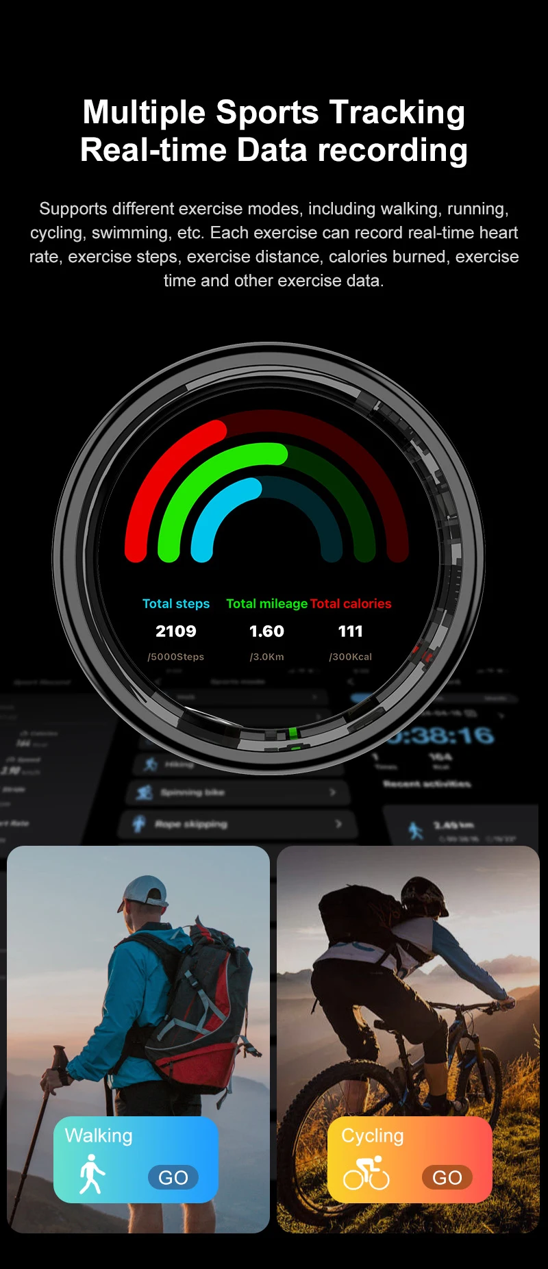 Chinese factory supplier supply  Sanvnetr11c Smart Ring 2025 Sleep Monitoring Heart Rate Tracking Multiple Sports Modes Health Monitoring Smartring For Men/women - Buy App Controlled Smart Ring fitness Monitoring Smart Ring sleep Tracking Smart Ring fashionable Smart Ring smart Ring Device