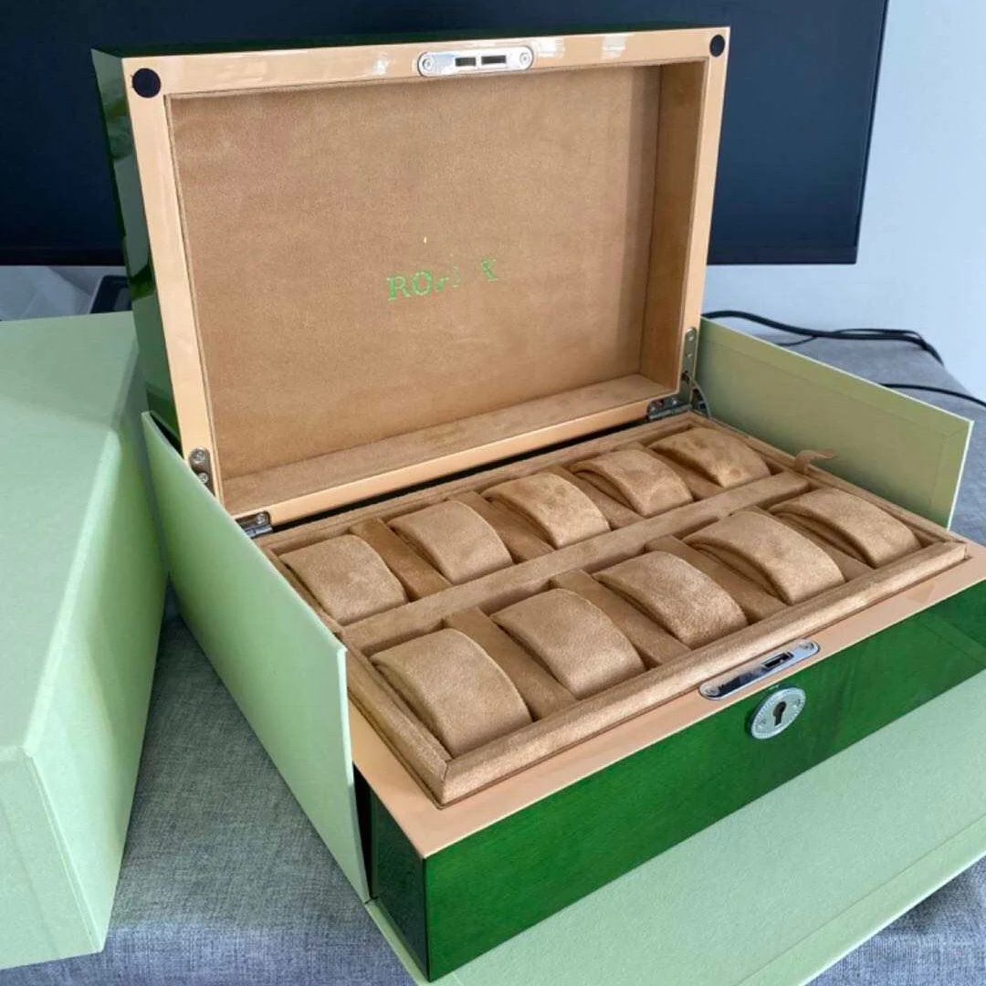 Top Version Original Wooden Green Wave Best Selling Package Set Jewelry ...