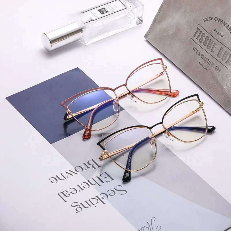 Tiktok Cute Prescription Glasses Glasses Hollow Out Frame Anti