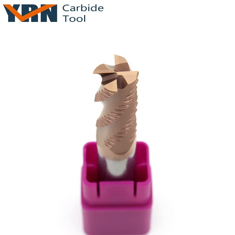 Метрические/дюймовые карбидные торцевые фрезы YRN, шероховатые торцевые фрезы с 4 канавками