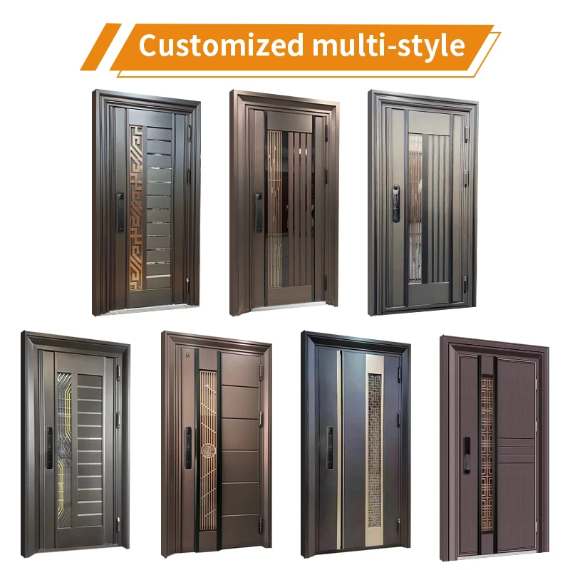 Luxury Villa Exterior Front Entry Door Design - Secure & Stylish