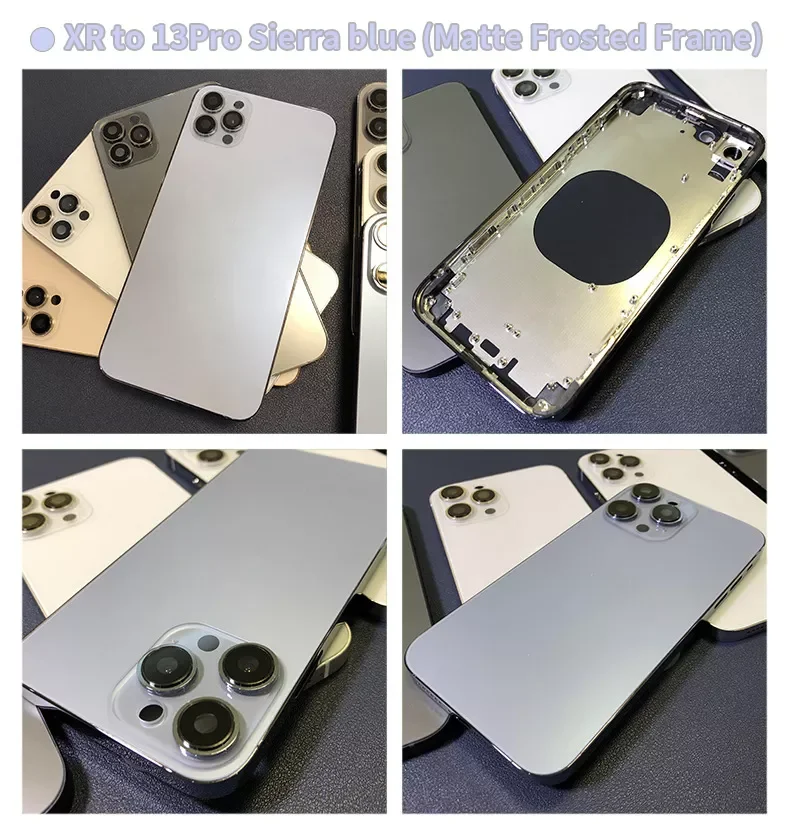 Back Cover Xr To 13 14pro Housing With Logo For Iphone Xr Convert To