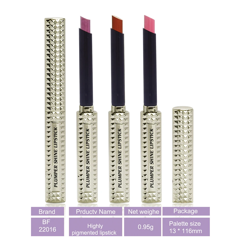 Highly Pigmented Multicolor Romantic Matte Lipstick Makeup Fashion Gluten Free Mini Diamond Sparkle Metal Velvet Matte Lipstick