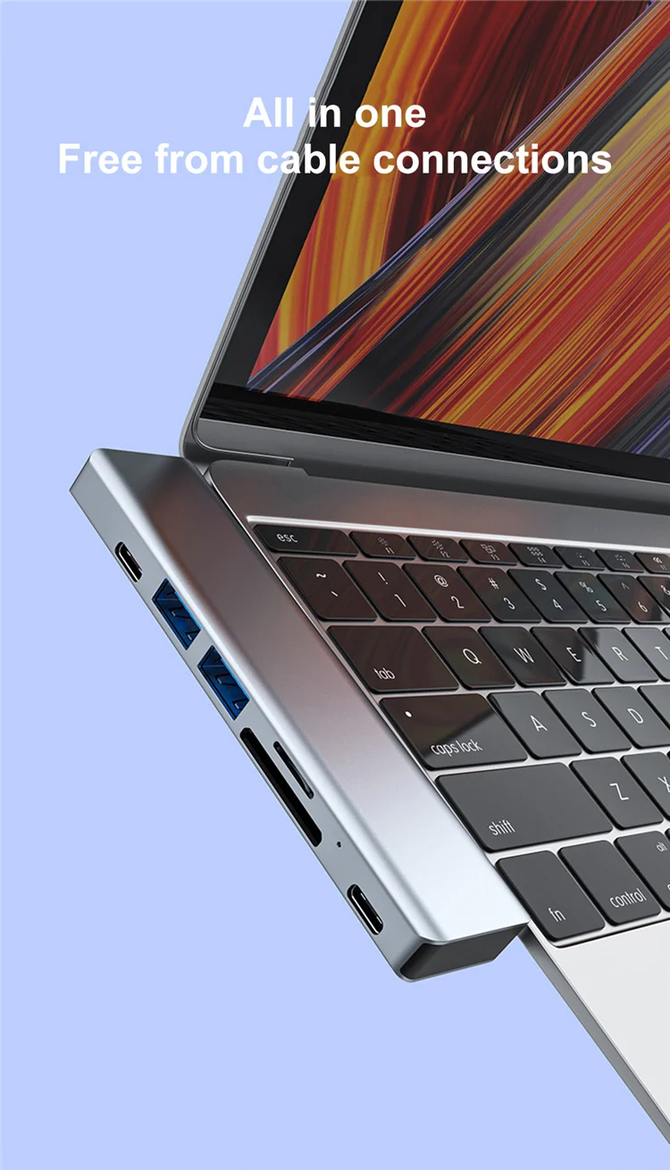 4k Thunderbolt3 adaptörü Pd veri portu Hub Pd yüksek hızlı adaptör Hub için Macbook/hava M1 Usb tip C Hub 4k Dock