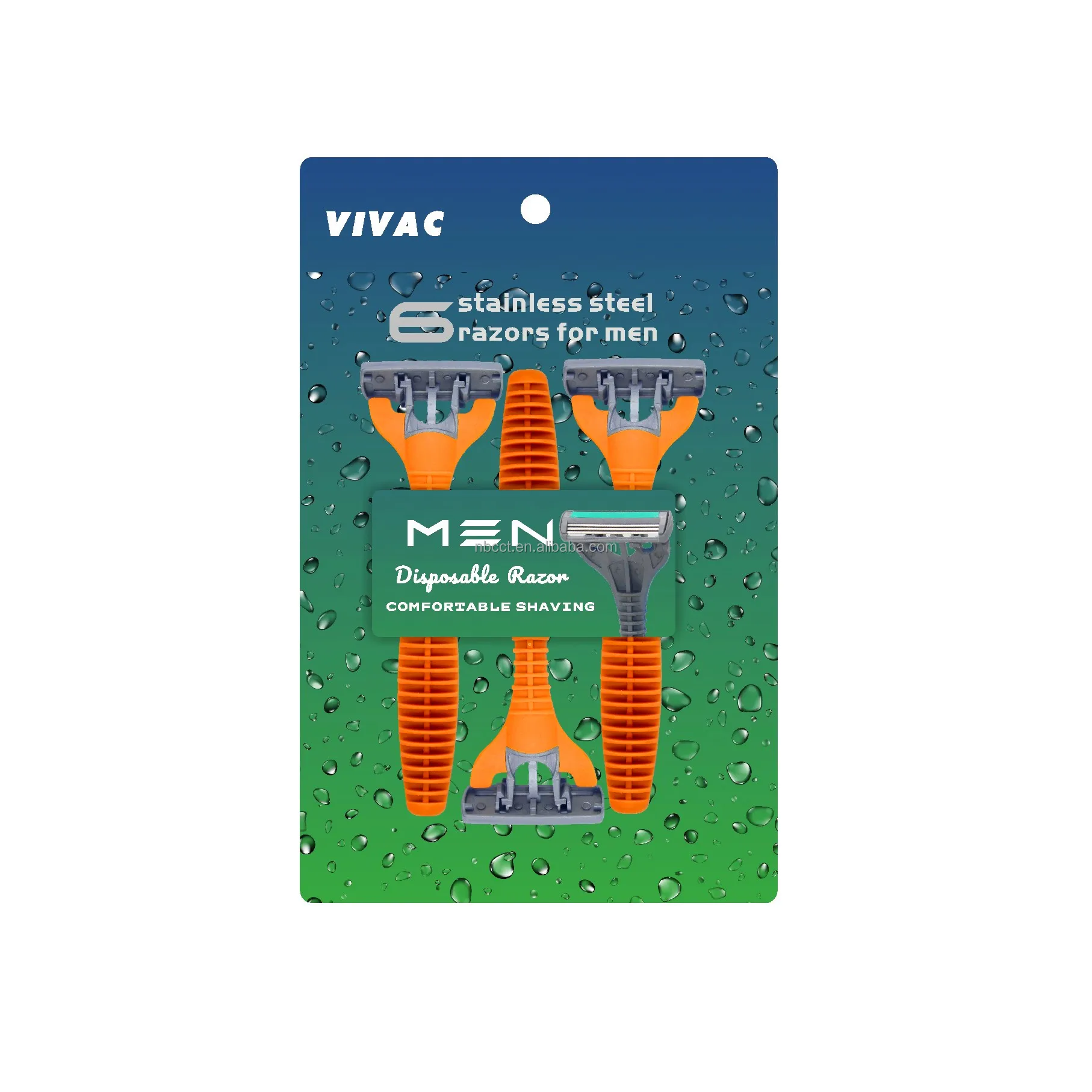 Man Shaving Factory Triple Blade Disposable Men's Pivote razor with ...