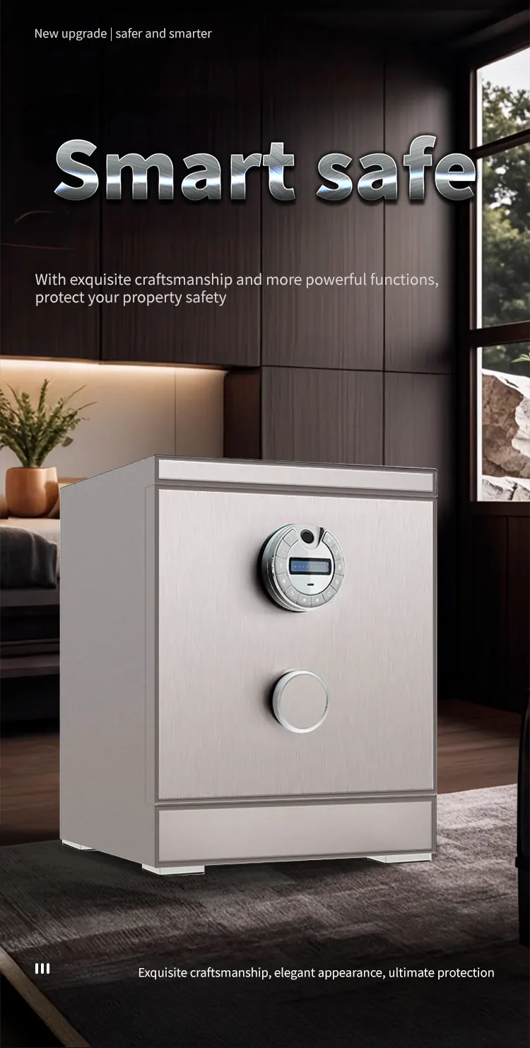 CEQSAFE All Steel Anti-Theft TUYA APP WIFI Safe with Fingerprint Password Home Safe Box factory