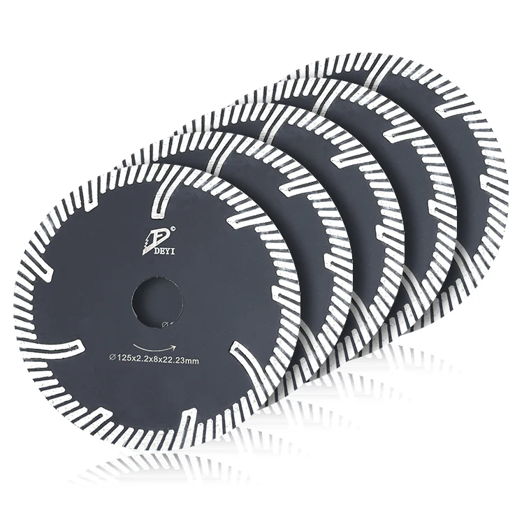 Turbo Teeth Diamond Saw Blade Wide Continuous Hot Pressing for Efficient Cutting and Grinding of Granite Concrete Sand Stone