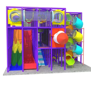 Zhongyi Amusement's Fun Maze Castle Indoor Playground for Kids Multi-Level Play Equipment with Slides for Indoor Entertainment