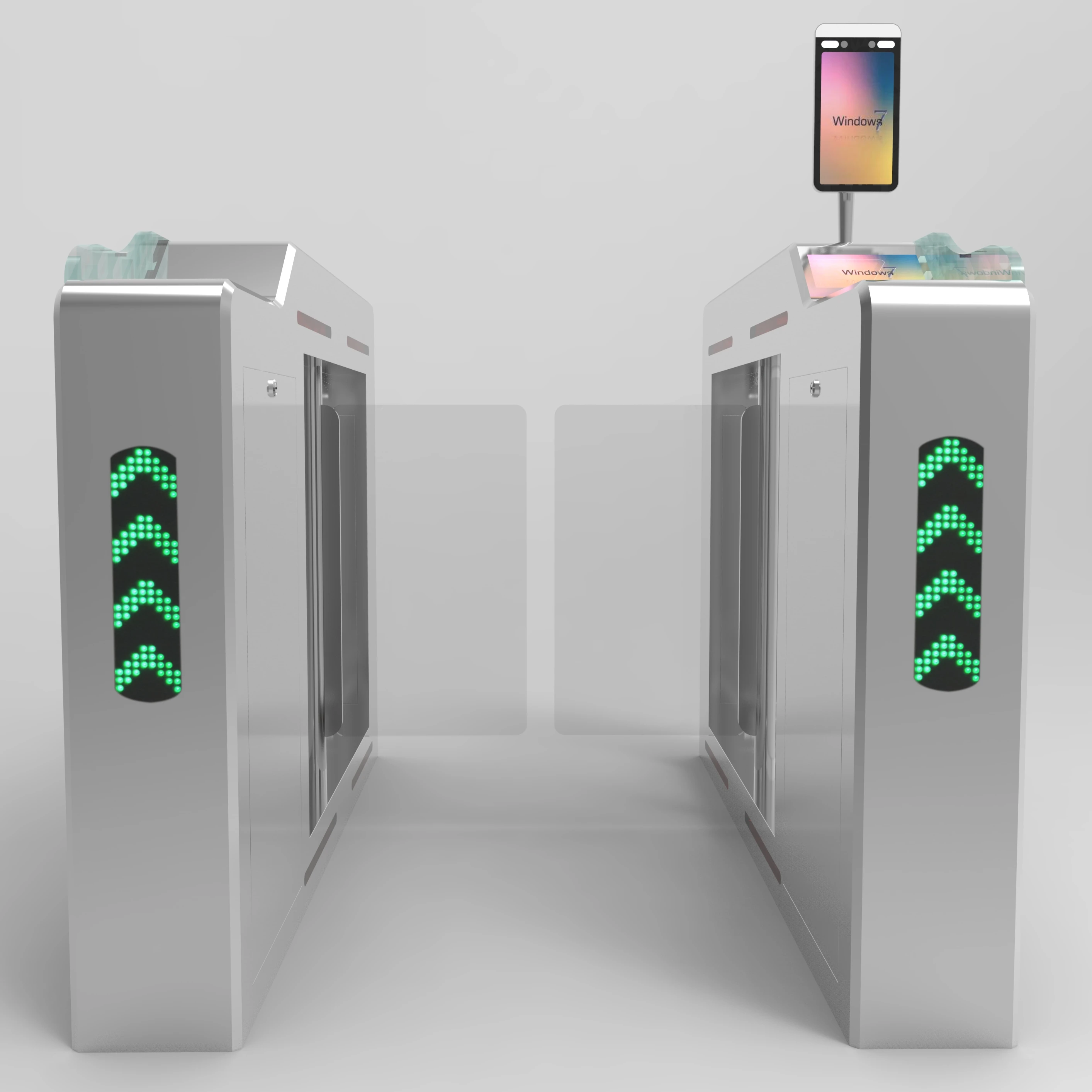 TDZ Rfid Card  Access Control Swing Barrier Turnstile for Entry Exit Entrance Scenic Area Custom High Speed Gym Office Building