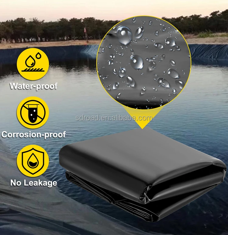 product hdpe ldpe geomembrane for landfill reservoir tunnel subway pond liner waterproof uv resistance fish tank liner-6