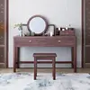 Dressing table, mirror, and stool