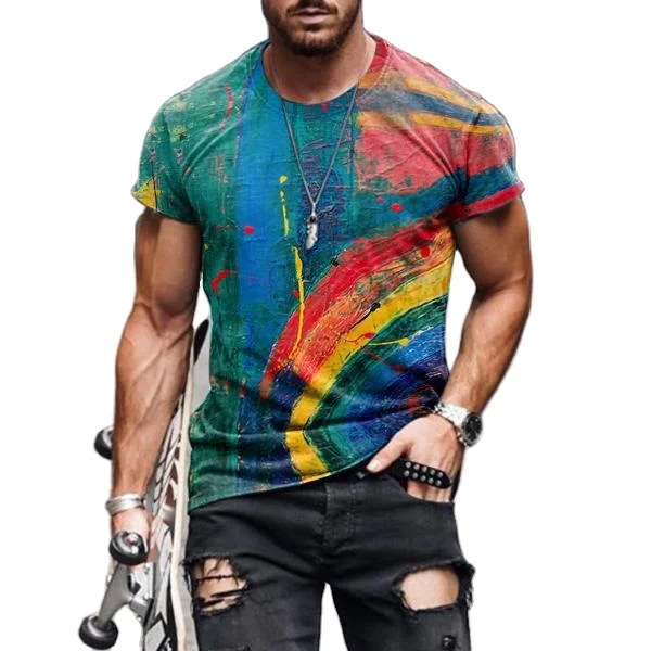 Camisetas De La Serie De Moda Europea Y Americana,Gran Número,Novedad De  Verano De 2021 - Buy Manga Corta Casuales De Los Hombres De Moda De Verano  Estampado Graffiti Camisetas,Famoso Europea De Los