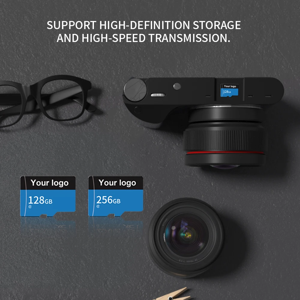KISSIN Smart Phone Memory Card Camera Micro TF SD Storage Card OEM Logo 4GB 8GB 16GB Full Capacity 32GB 64GB 128GB 256GB 512GB