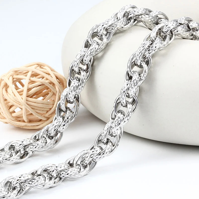 Wholesale Fashion Stainless Steel Choker And Bracelet Hip Hop Necklace For Diy Jewelry Making