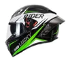 Visière Conqueror Green-Clear