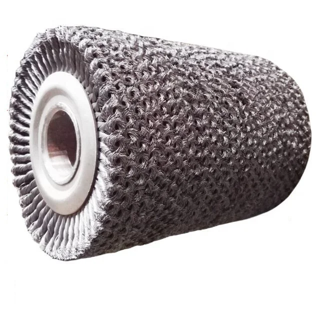 Longer Working CutBack Twisted Wire Roller Brushes for Pipelines and Weld Cleaning