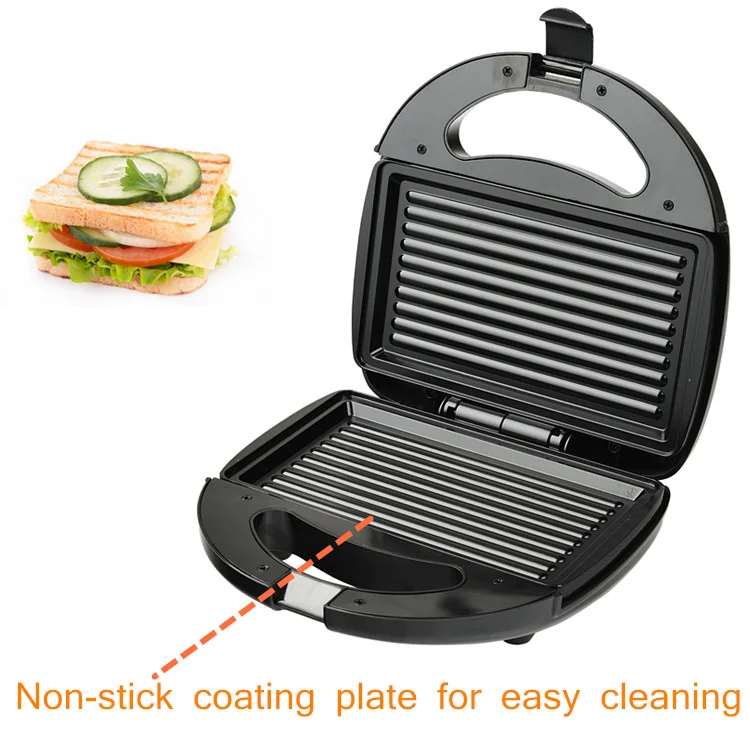 4 Slice Toaster Grill Sandwich Maker 3 In 1 Non Sticking Breakfast