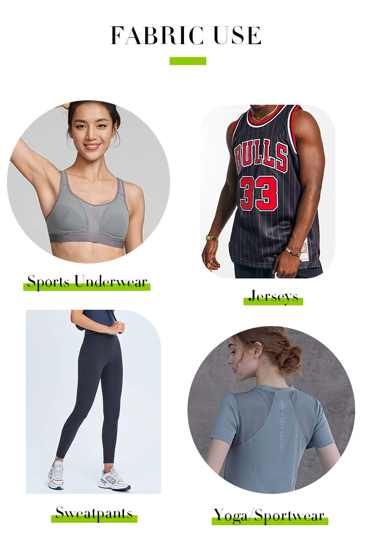 180gsm Knit Mesh Sport Fabric - 100% Polyester Dri-Fit Material for ...