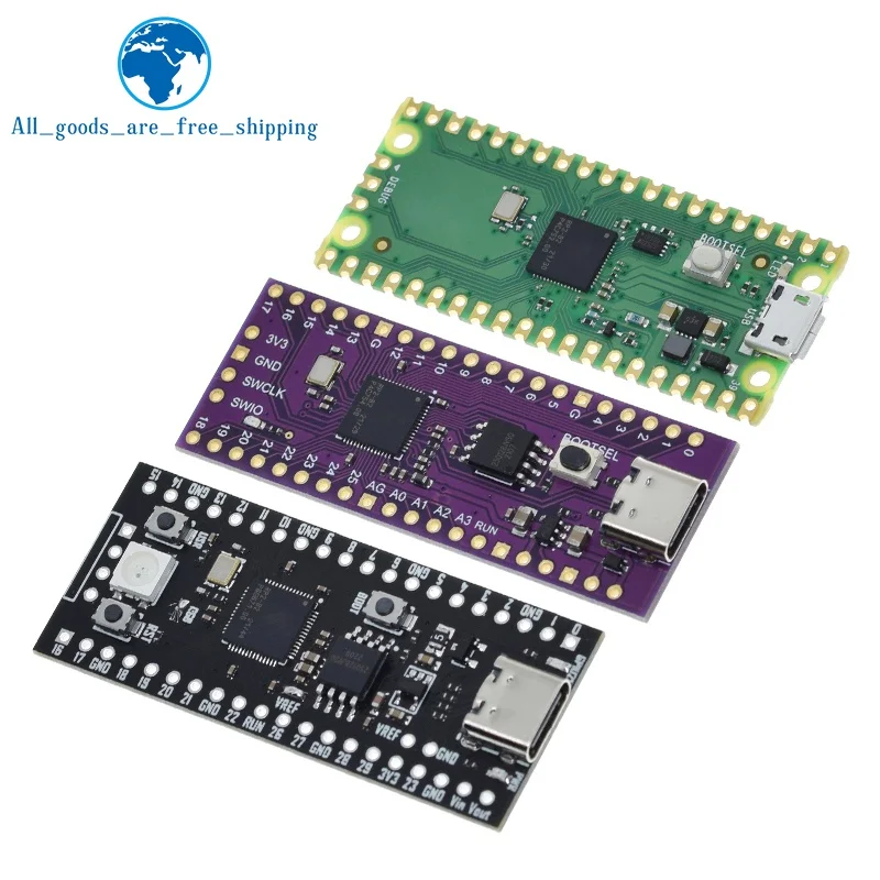 TZT For Raspberry Pi Pico Board RP2040 Dual-Core 264KB ARM Low-Power Microcomputers High-Performance Cortex-M0+ Processor
