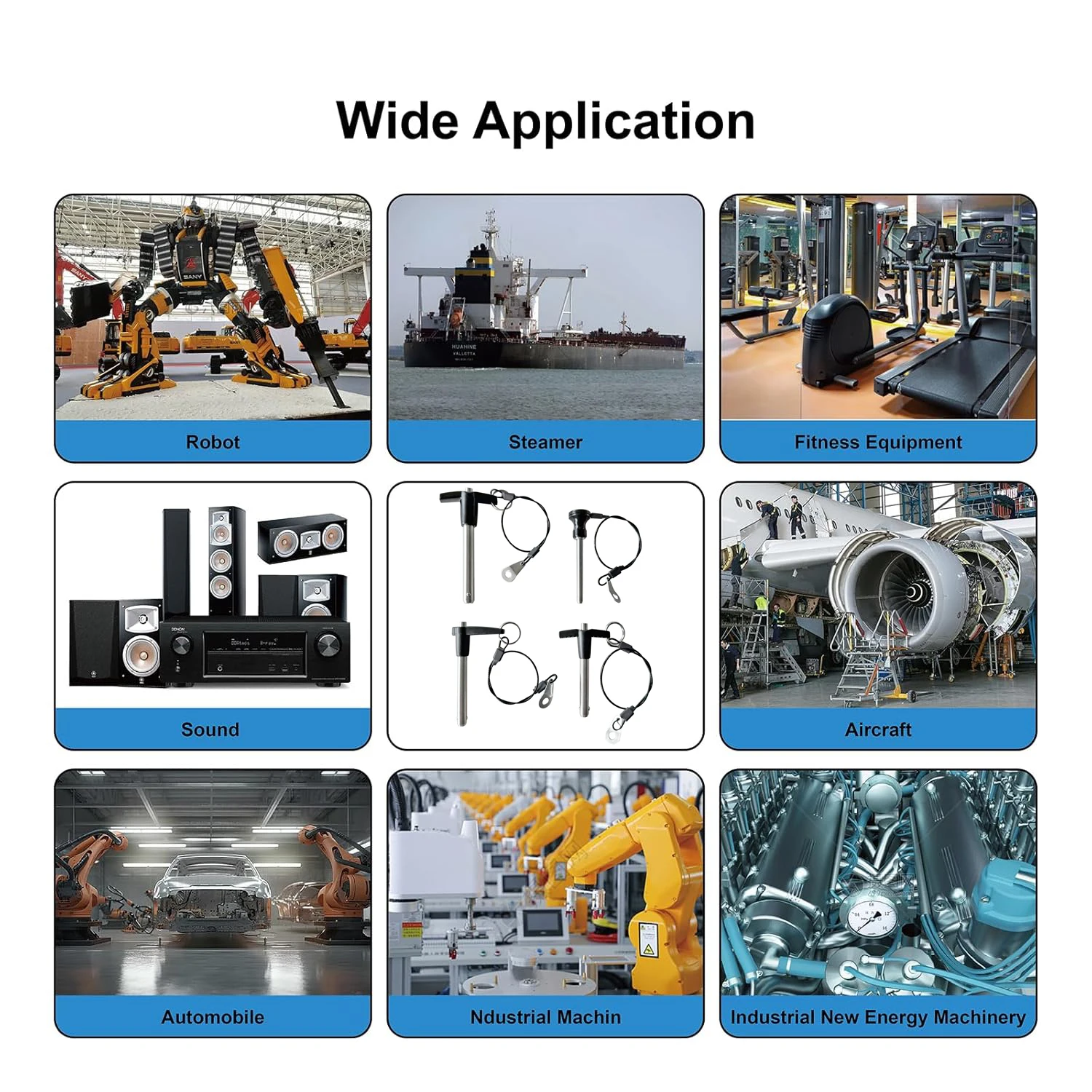 Find similar icon 304 Stainless Steel Quick Release Pin Ball Locking Push Button Pin 5