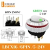 6-pin 5-24v silver green