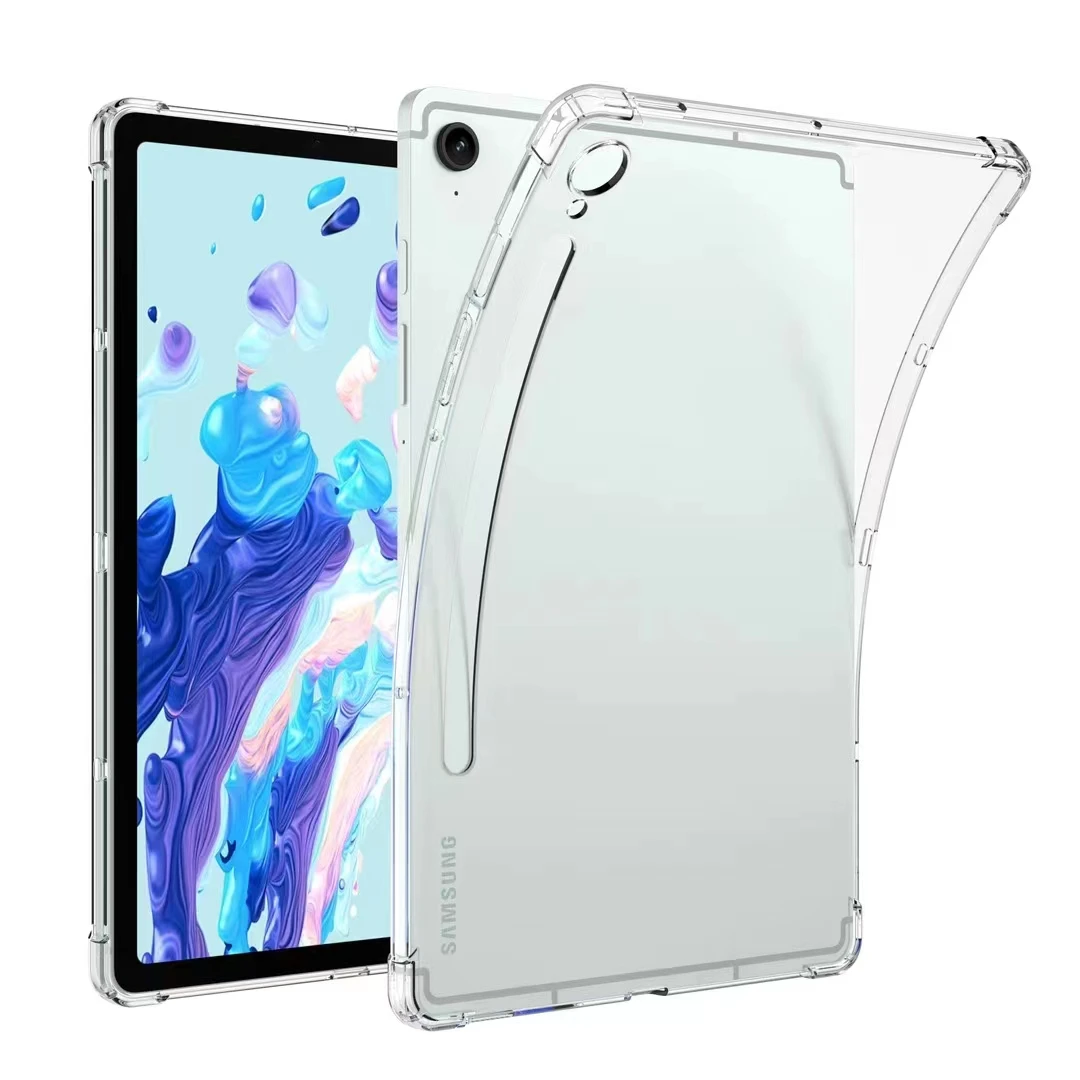 For Samsung Tab S10 FE+ 13.1" Clear Case, Shock Absorbing Corner Soft TPU Back Cover Shell for Samsung Galaxy Tab S10 FE+ 2025