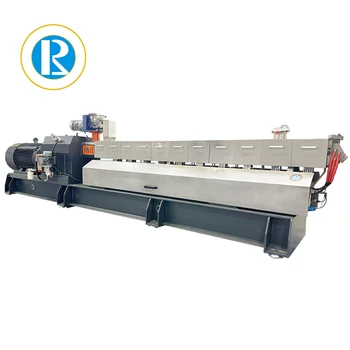 Twin Screw Extruder Plastic Raw Material  Chopping biodegradable plastic material and Recycling Granulation and  pelletizer