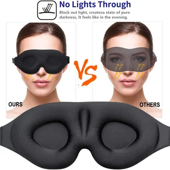 Concaaf Gegoten Nachtslaapmasker 3D Contouren Cup Slaapmasker Blinddoek, Slaapmasker Voor Zijslaper Dames Heren, Zacht Ademend Oogmasker Met 1 Paar Oordopje Voor Slaapvlucht Concaaf Gegoten Nachtslaapmasker 3D Contouren Cup Slaapmasker Blinddoek, Slaapmasker Voor Zijslaper Dames Heren, Zacht Ademend Oogmasker Met 1 Paar Oordopje Voor Slaapvlucht