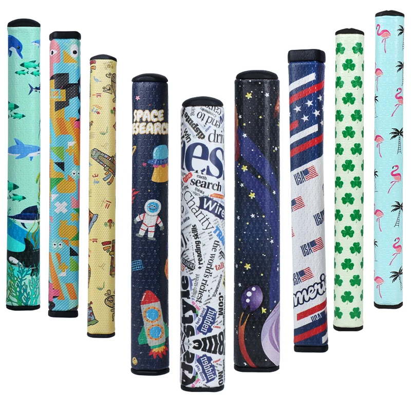 Jasbao  Premim Multiple Design  Custom Golf Club Grips  Foam EVA  Putter Grip  PU Leather Lightweight Golf Grip
