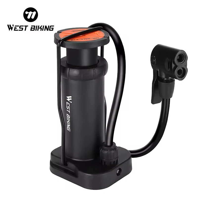 WEST BIKING 120 PSI Mini Portable Bike Foot Pump Schrader Presta