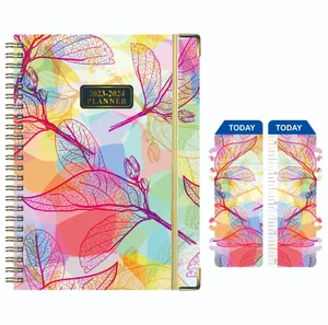 Manufacturer Custom logo Printing Hardcover Spiral Budget Agenda Planner, Daily Weekly Monthly Plan Planner Journal Notebook