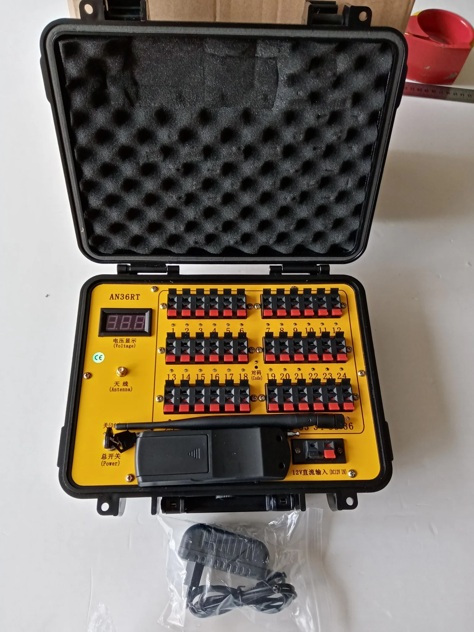 36-Channel Remote Control Fireworks Firing System Machine Pyrotechnics for New Year Celebrations