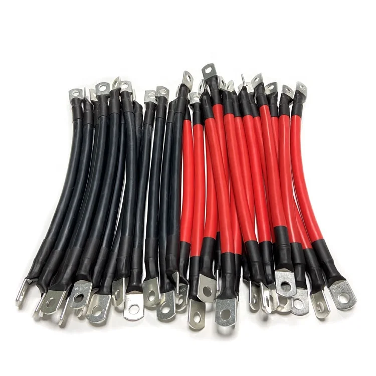 Solar Power Inverter DC 25mm2 Battery Cable 2AWG 4AWG Wire Harness Car Battery Terminal Connectors with Lugs for Automotive