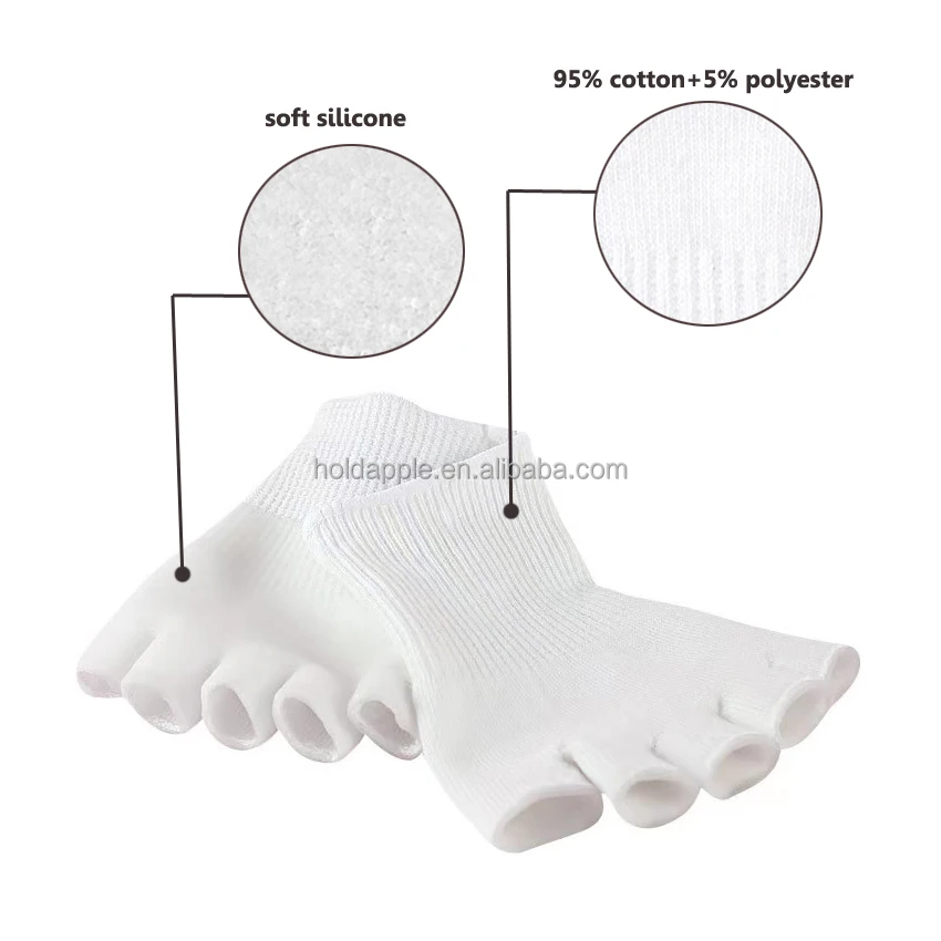 toe gel-lined alignment socks (1 pair)