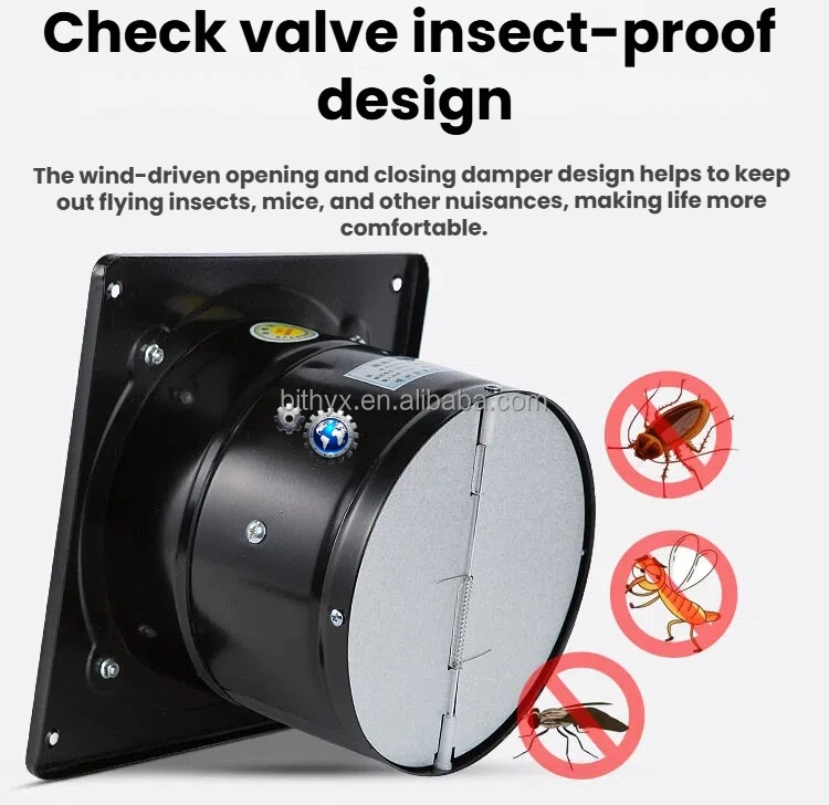 Metal Square Check Valve, Wall, Axial - detail 6