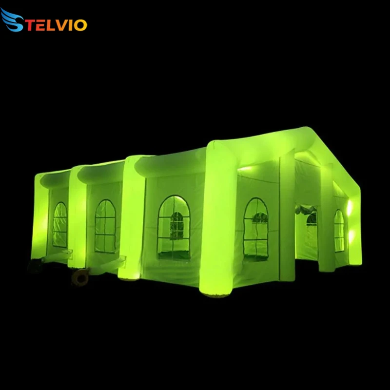 Outdoor Party House Club Inflatable Rental Party Tent Event Tents With Led Lights