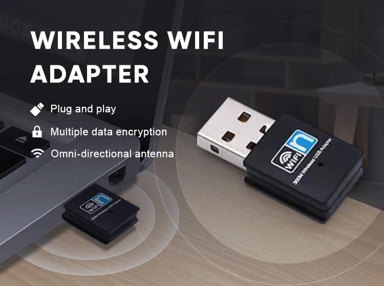 300Mbps Mini USB 2.0 Interface RTL8192 WiFi dongle Wireless LAN Network Card Adapter XC1289 OFDM CCK 16-QAM 64-QAM DSSS