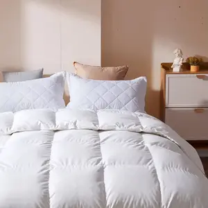 Cotton Goose Feather Down Comforter All Season Queen and King Size Comforter for Hotel and Home