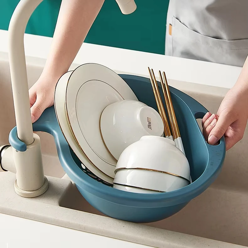 Panier suspendu égouttoir pour évier de cuisine, crochet pour bassin à légumes, panier de rangement pliable multifonctionnel en plastique pour fruits et légumes, design moderne