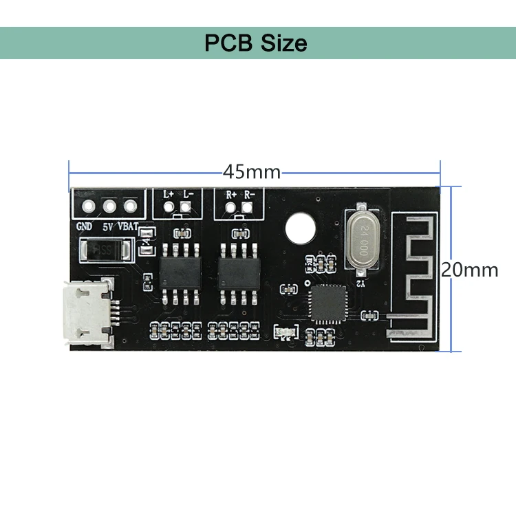 Jq M005 Bluetooth Amplifier Board Mp3 Player Bluetooth Module 2x3w Recharge 3.7v Battery Buy